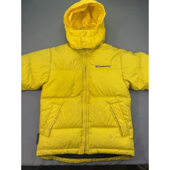 London Fog Other - London Fog Boys' Heavyweight Down Puffer Jacket Winter Coat, Size‎ M 5/6 Yellow